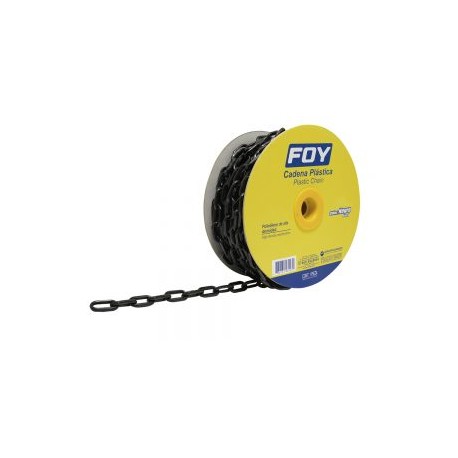 Cadena plast 3mm 1/8″ 50m ngro Foy
