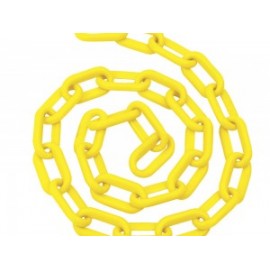 Cadena plástica 8 mm x 5/16″ 25 mt 80 kg amarilla Foy