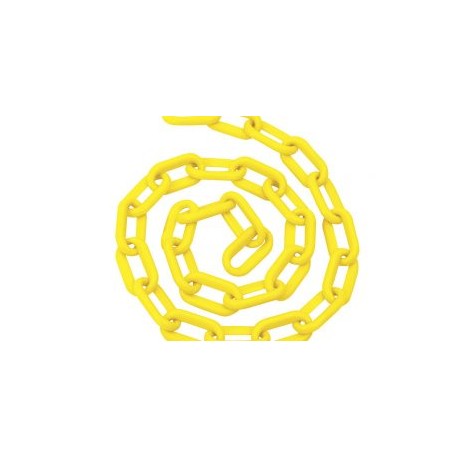 Cadena plástica 8 mm x 5/16″ 25 mt 80 kg negra Foy