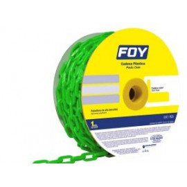 Cadena plástica 8mm 5/16″25m color verde Foy