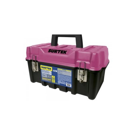 Caja plástica con broches metálicos Surtek