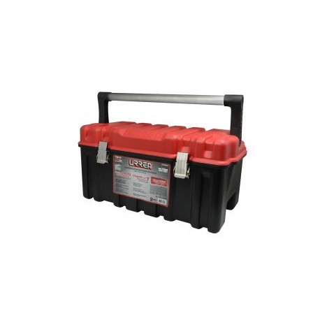 Caja plástica portaherramientas tapa roja Urrea