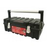 Caja portaherramientas plástica 21″ compacta con broches metálicos