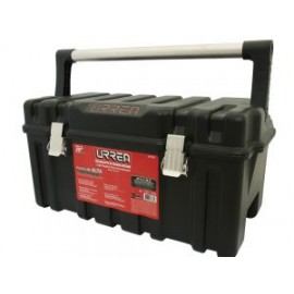 Caja portaherramientas plástica 21″ con broches metálicos y charola