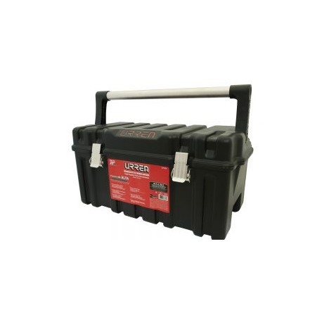 Caja portaherramientas plástica 21″ con broches metálicos y charola
