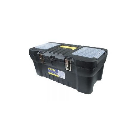 Caja portaherramientas plástica broches metálicos 24″ Surtek