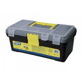 Caja portaherramientas plástica con organizadora 12.5″ Foy