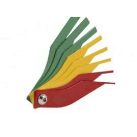 Calibrador de balatas métrico de 8 hojas por color Urrea