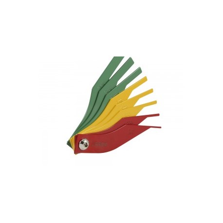Calibrador de balatas métrico de 8 hojas por color Urrea