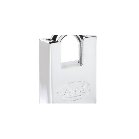 Candado acero antipalanca, llave discos cromo satinado Lock