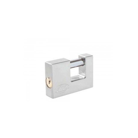 Candado acero cortina llave estándar 80mm cromo satin Lock