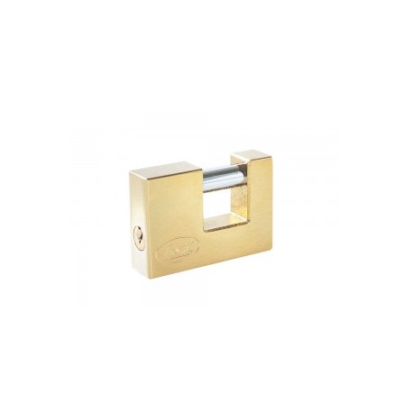Candado acero cortina llave estándar 80mm latón brillan Lock