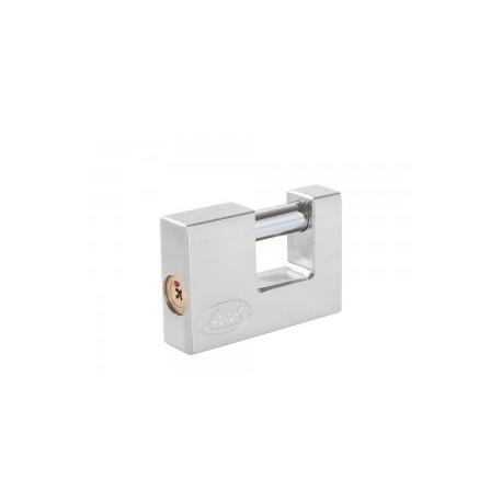 Candado acero cortina llave tetra cr70mm cromo satinado Lock