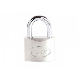 Candado acero corto llave de discos 60mm cromo satinado Lock