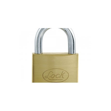 Candado de acero corto llave estándar 32mm latonado Lock