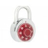 Candado de combinación disco 50mm rojo Lock