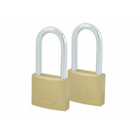 Candado de latón largo llave estándar 2 piezas 25mm Lock