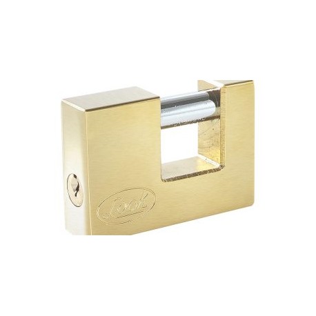 Candado para cortina de latón llave estándar 75mm L20C75EB