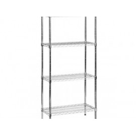 Anaquel de alambre 4 repisas 36″ x 24″ x 79″ cromado Urrea