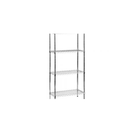 Anaquel de alambre 4 repisas 48″ x 18″ x 79″ cromado Urrea