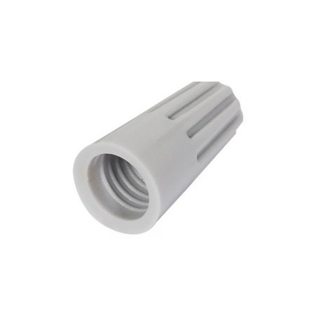 Capuchón para cable Cal. 22 x 18 gris bolsa con 50 pzs Surtek