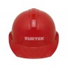 Casco de seguridad con ajuste de intervalos rojo Surtek