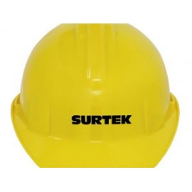 Casco de seguridad con ajuste de matraca amarillo Surtek