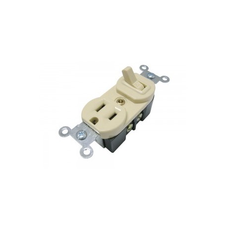 Apagador combinado aterrizado 15A 127V Surtek