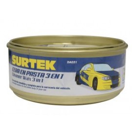 Cera en pasta 3 en 1 (Pule, Abrillanta, Encera) 340gr Surtek