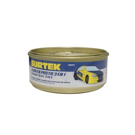 Cera en pasta 3 en 1 (Pule, Abrillanta, Encera) 340gr Surtek