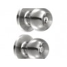 Cerradura de pomo (bola) para entrada ppal acero inox  Lock