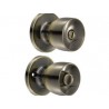 Cerradura de pomo (copa) para baño, latón antiguo Lock