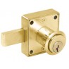 Cerradura mueble cuadrad cilindro corto latón brillante Lock