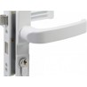 Cerradura para puerta de aluminio color blanco Lock