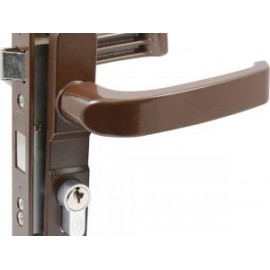Cerradura para puerta de aluminio color café Lock