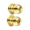 Cerradura pomo (bola) para recámara, latón brillante Lock