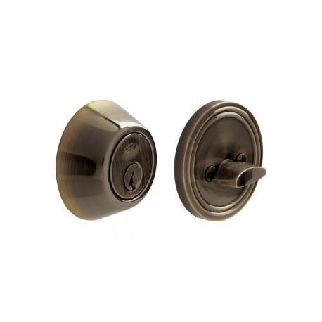 Cerrojo tubular doble, acabado latón antiguo Lock