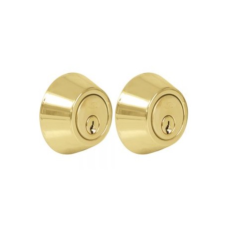 Cerrojo tubular doble, acabado latón brillante Lock