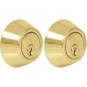 Cerrojo tubular doble, acabado latón brillante Lock