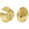 Cerrojo tubular sencillo, acabado latón brillante Lock