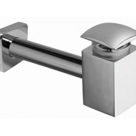 Céspol cuadrado y contra para lavabo sin rebosadero sistema Up & Down Cromo KADER