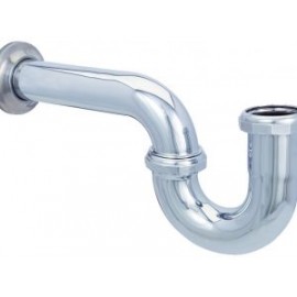 Céspol de latón cromado sin contra para lavabo