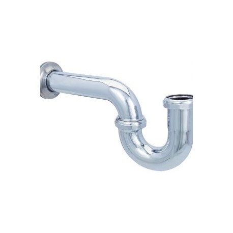 Céspol de latón cromado sin contra para lavabo