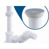 Céspol flexible con bote chico y rejilla de acero inoxidable
