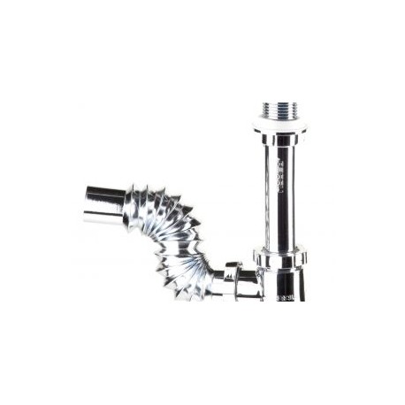 Céspol flexible con bote chico y rejilla de acero inoxidable