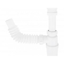 Céspol flexible con bote grande con cubierta plástica para fregadero