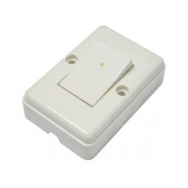 Apagador sencillo visible cuadrado 6A 127V Surtek