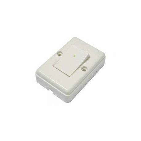 Apagador sencillo visible cuadrado 6A 127V Surtek