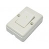 Apagador sencillo visible cuadrado 6A 127V Surtek