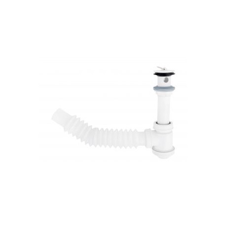 Céspol flexible de bote chico con cubierta plástica para lavabo